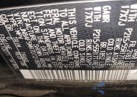 2013 Nissan Juke Sv z USA, uszkodzony, nr VIN JN8AF5MR7DT218096